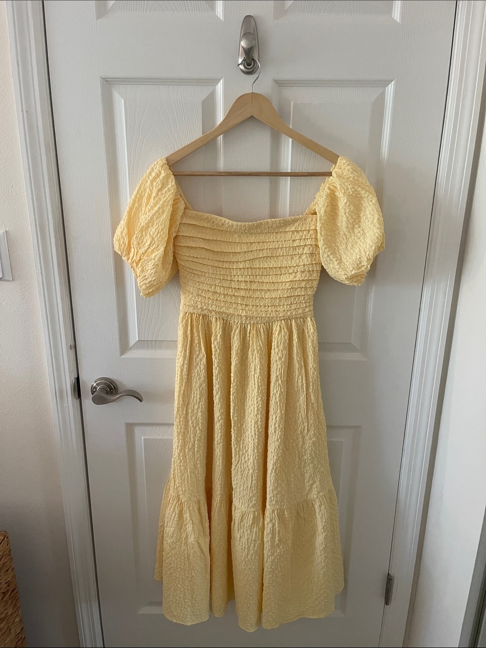 Abercrombie & Fitch Emerson Off The Shoulder Midi Dress